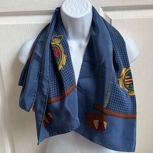 Women’s Vintage Golf Club Themed silk scarf.